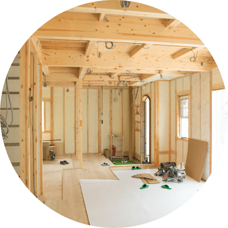 複数種類の断熱材