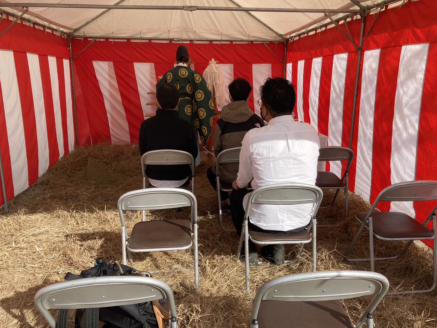 第1弾モデルハウスの地鎮祭を執り行いました。